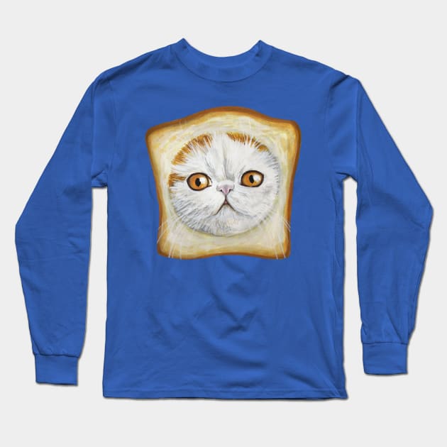 Toast Cat Long Sleeve T-Shirt by The Art of Megan Mars